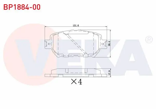 Fren Balata Ön Toyota Camry (_V30) 2.4 Vvt-I 2001-2006 / Camry (_V30) 2.4 Vvt-I 2001-2006 / Camry (_V30) 3.5 Vvt-I 2001-2006