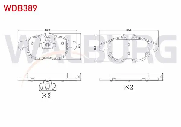 Fren Balata Ön Opel Vectra C 1.6 16V 2002-2008 / Vectra C 1.9 CDTI 2002-2008 / Vectra C 2.0 Dtı 2002-2008 / Vectra C 2.2 16V 2002-2008 / Sıgnum 2.0 Dtı 2003 -