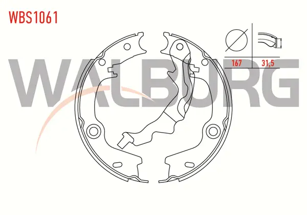 El Fren Balatası Hyundai Accent Era 1.4İ 16V Levyelı 167X31,5 mm 2006-2012 / Accent Era 1.5 CRDI 2006-2012 / Accent Era 1.6 Cvvt 2006-2012 / Rio II 1.5 CRDI 2006-2011 / Rio II 1.4İ 16V 2006-2011