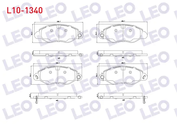 Fren Balata Ön Ikazlı Ford Transit (V184) Onden Çekişli 2.0 TDCI-2.3 16V-2.4 Dı-2.4 TDCI-2.4 Tde 2000-2006