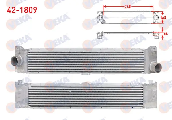 Turbo Radyatörü (Intercooler) Kalın Tip Fiat Ducato (250) 2.3 Mjt Euro 5 2006-2014
