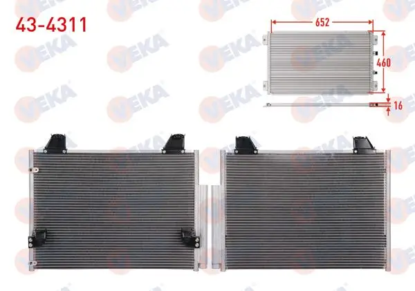 Klima Radyatörü Toyota Hı-Lux Pick Up (Tgn1_, Ggn2_, Ggn1_, Kun2_, Kun1_) 2.5 D-4D 2005-2011
