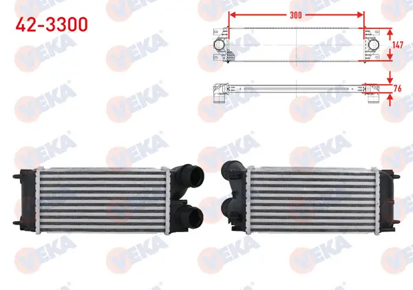 Turbo Radyatörü (Intercooler) Peugeot Partner 1.6 HDI 110 Hp 2008 -