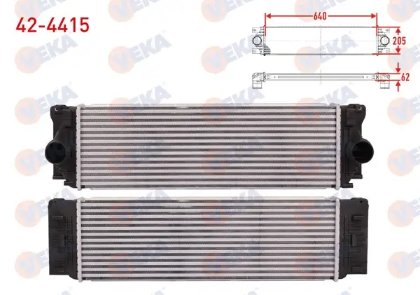Turbo Radyatörü (Intercooler) Volkswagen Crafter 30-35 (2E) 2.0 TDI 2011-2016 / Sprinter 906,907,910, 2006-2020