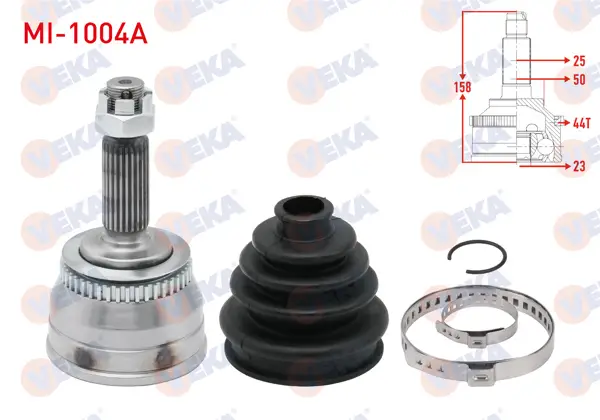Aks Kafası Sol-Sağ On Dıs 25X23x50 ABS li 44 Dıs Uzunluk 158mm Hyundai Accent Admıre 1.5 CRDI 2003-2006