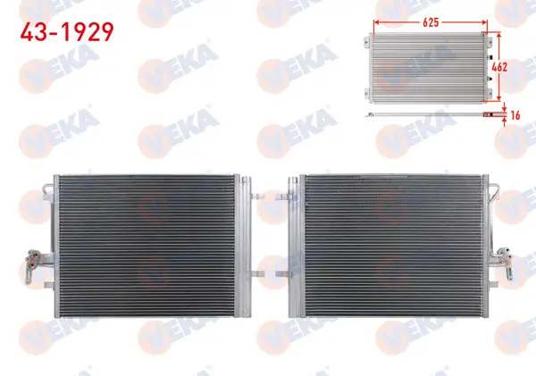 Klima Radyatörü Range Rover Evoque L538 2.0 Sı4 11-19 / Freelander 2 L359 2.2 D Td4 06-14 / S60 II 1.5 T3 15-19 / S80 II 1.6 T4, 2.5 T 06-14 / Xc60 I 2.0 T, 2.0 D3, D4, 2.4 D 07-17 / Xc70 II 2.4 D5 13-16