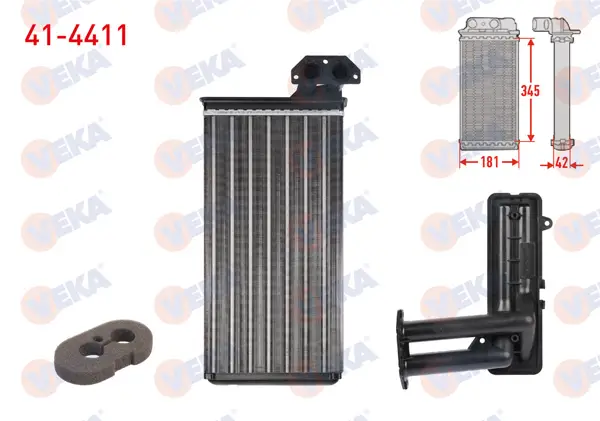 Kalorifer Radyatörü Mekanik Volkswagen Lt 28-35 II (2Db,2De,2Dk) 2.5 TDI 1996-2006