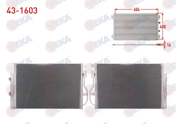 Klima Radyatörü Chevrolet Aveo (T300) 1.2 16V M-T 2011-2014