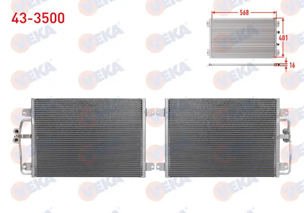 Klima Radyatörü Renault Megane I (Ba0 / 1) 1.4İ 16V A-T / M-T 1996-2003