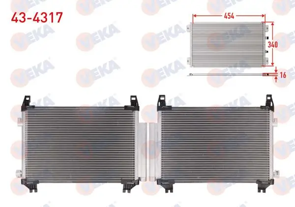Klima Radyatörü Toyota Yaris (P13) 1.0 2010-2020 / 1.33 2011-2017
