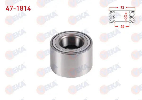 On Tekerlek Rulmanı Sol-Sağ 40X73x55 Iveco Daily III 2.8 D 1999-2006 / Daily IV 2.8 D 2006-2011 / Daily V 2.3D 2011-2014 / Daily VI 2.3 D 2014-/