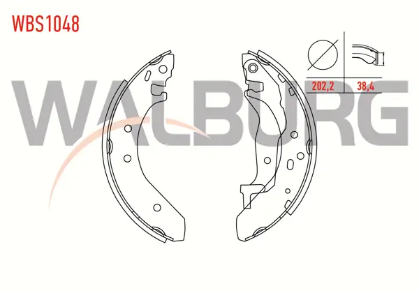 Fren Pabuç Balata Arka Honda Civic VI 1.4İ Levyelı 202,2X38,4 mm 1995-2001 / Civic VI 1.6 Ivtec 1995-2001 / Rover 200 1.4İ 1995-2000 / 200 1.4İ 1995-2000 / 400 414 Sı 1.4İ 1995-2000 / 25 1.6 16V 1999-2005