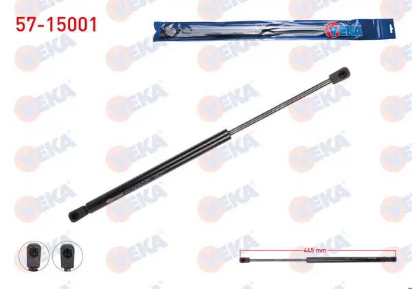 Bagaj Amortisörü 445mm / 420N Citroen C3 (Fc) 2002-2009