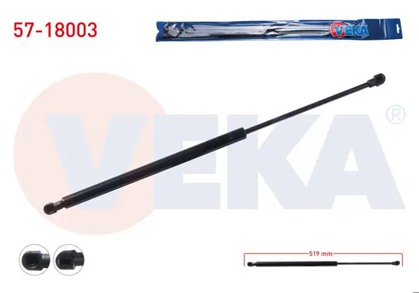 Bagaj Amortisörü 519mm / 570N Fiat Palio Weekend 1996-2005