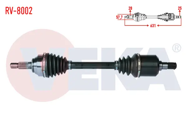 Komple Aks Sol Ön Land Rover Freelander (Ln) 2.0 TD Uzunluk 631mm 1998-2007