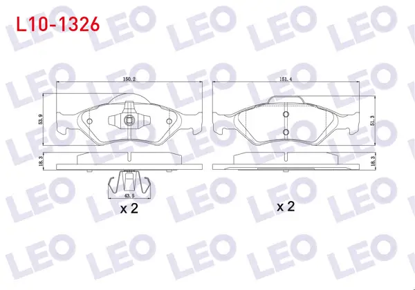 Fren Balata Ön Ford Fiesta IV 1.25İ 16V 1996-2002 / Fiesta IV 1.4İ 16V 1996-2002 / Fiesta IV 1.3İ 1996-2002