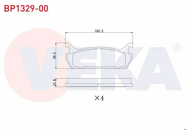Fren Balata Arka Mazda 323 VI (Bj) 2.0İ 1998-2004 / 323 IV (Bg) 1.8İ 16V 1989-1994 / Mx-5 I (Na) 1.6İ 16V 1990-1998 / Daihatsu Applause II 1.6 16V 1997-/ Suzuki Baleno (Eg) 1.6İ 16V 1995-2002