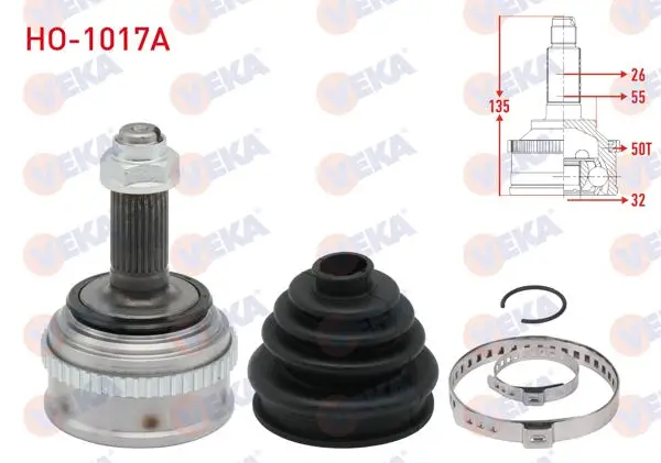 Aks Kafası Sol-Sağ On Dıs Honda Euro Civic 1.6İ ABS li 50 Dıs 26X32x55 Uzunluk 137,2 mm 1991-2005