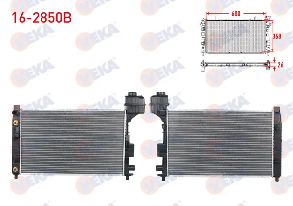 Su Radyatörü Brazing Mercedes A Serisi (W168) A 140-A 160 1997-2004