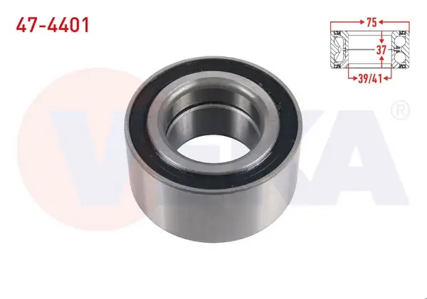 On Tekerlek Rulmanı Sol-Sağ 39 / 41X75x37 Passat 1.9 TDI-1.8 T-1.6 1996-2005 / Audi A6 1.8-1.8 T 1997-2004 / Audi 80 1.6 1986-1996 / Skoda Superb 1.9 TDI-1.8 T 2002-2010