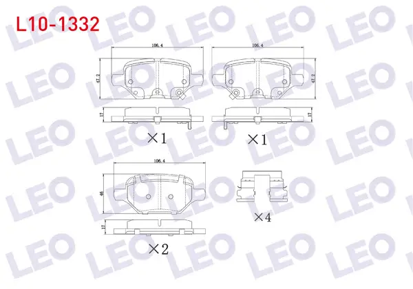 Fren Balata Arka Ikazlı Opel Mokka 1.4-1.6-1.6 CDTI 2012 -
