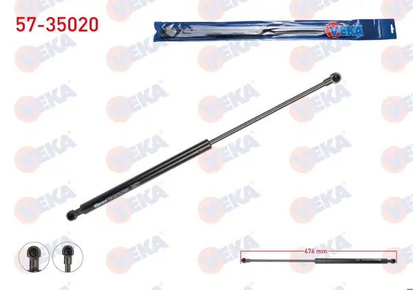 Bagaj Amortisörü 476mm / 620N Renault Captur 2013-