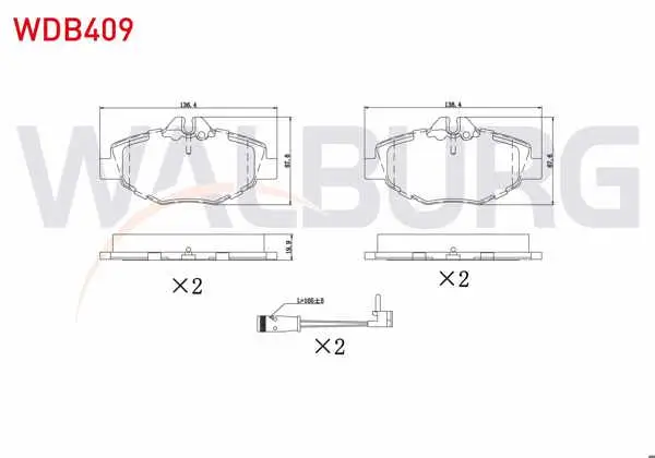 Fren Balata Ön Fişli Mercedes E Serisi (W211) E 320 CDI 2002-2008 / (W211) E 280 CDI 2002-2008 / (W211) E 200 2002-2008 / (W211) E 200 CDI 2002-2008 / (W211) E 220 CDI 2002-2008 / (W211) E 240 2002-2008