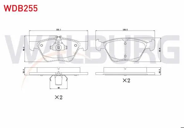 Fren Balata Ön Mercedes E Serisi (W210) E 280 1995-2002 / (W210) E 320 CDI 1995-2002 / (W210) E 270 CDI 1995-2002 / (W210) E 200 CDI 1995-2002 / (W210) E 220 CDI 1995-2002 / (W210) E 200 1995-2002