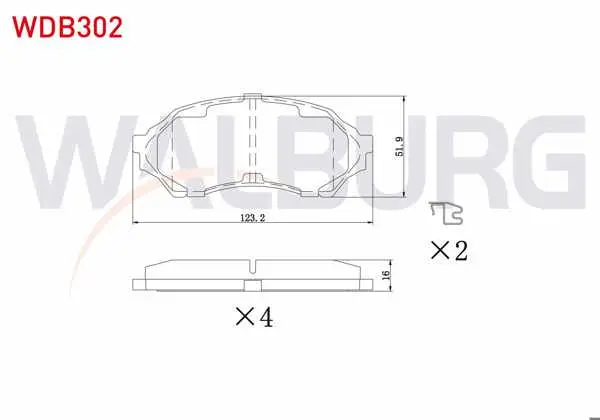Fren Balata Ön Mazda 323 VI (Bj) 1.4İ 16V 1998-2004 / 323 VI (Bj) 1.5İ 16V 1998-2004 / 323 VI (Bj) 1.6İ 1998-2004
