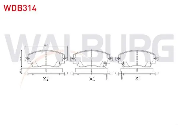 Fren Balata Ön Toyota Corolla (_E11_) 1.4İ Ikazlı 17.80mm 1997-2002