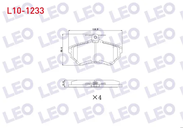 Fren Balata Ön VW Golf IV 1.8 1997-2005 / Golf III 1.6İ 1991-1999 / Golf III 1.4İ 1991-1999 / Passat 1.9 TDI 1988-1997 / Polo 1.4 1995-2001 / Cordoba 1.4 TDI 1999-2002 / Ibiza II (6K1) 1.9 TDI 1993-2002
