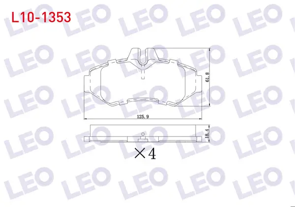 Fren Balata Arka Volkswagen Lt 28-35 II 2.8 TDI 1996-2006 / Mercedes Sprinter 3T (903) 313 CDI 1995-2006 / (903) 308 D 1995-2006 / (903) 310 D 1995-2006 / (903) 312 D 1995-2006
