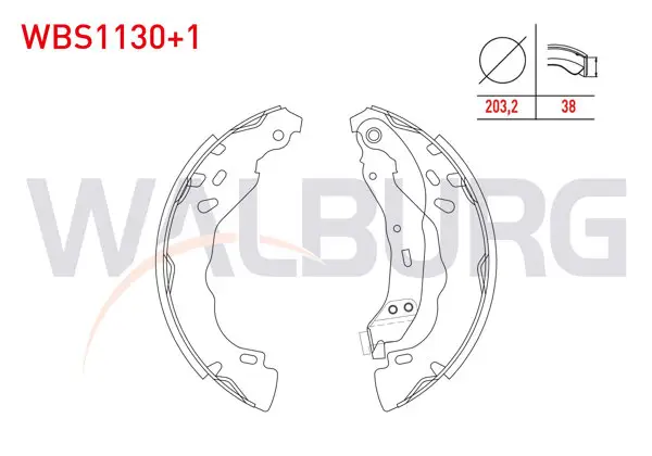 Fren Pabuç Balata Arka + 1mm Kalın Logan 1.5 DCI Levyelı Soketlı 203,2X38,6mm 2004-2012 / Celysee 1.6 HDI 2012-/ 301 1.6 HDI 2012-/ Clio II 1.5 DCI 1998-2005 / C3 II 1.6 HDI 2009-2016 / C3 II 1.6 HDI 2009-2016