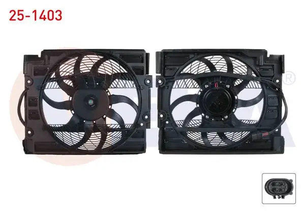 Fan Motoru Davlumbazlı Tekli (4 Fişli) BMW 5 Serisi (E39) 520 İ-523 İ-525 İ-525 Tds-528 İ-530 D-530 İ-540 İ Ac + 1995-1998