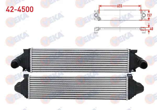 Turbo Radyatörü (Intercooler) Volvo S60 II 1.5 T3-2.0 D3 2010-/ V40 D2-D3 2012-/ V60 D3-T3 2010 -