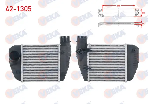 Turbo Radyatörü (Intercooler) Audi A6 2.0 TDI-2.0 TFSI 2004-2011