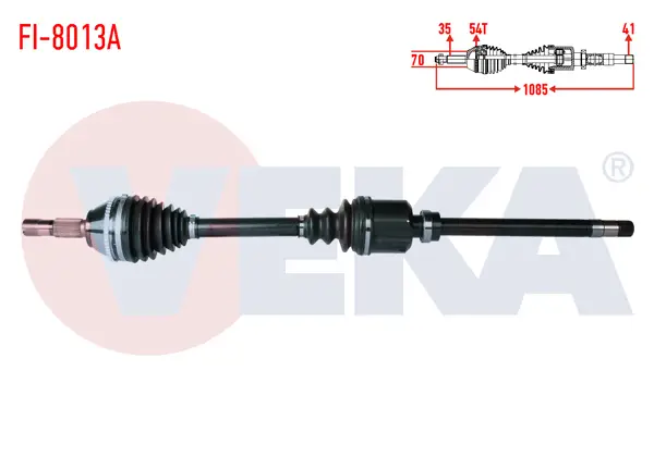 Komple Aks Sağ On Fiat Ducato (230) 2.5 D 18Q ABS li 54 Dıs Uzunluk 1085mm 1994-2002