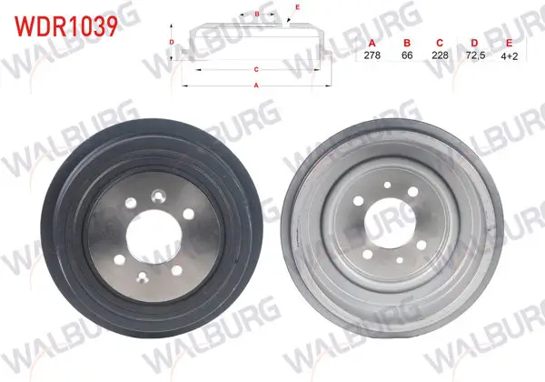 Fren Kampanası Arka 4 Delik Renault Kangoo 1.5 DCI 1998-2008