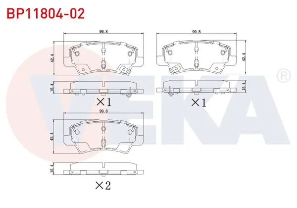 Fren Balata Arka Ikazlı Kia Picanto (Ja) 1.0 Mpı-1.25 Mpı 2017 -