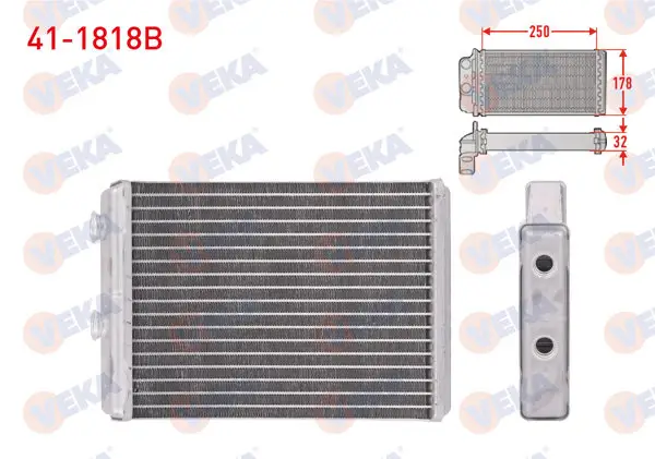 Kalorifer Radyatörü Brazing Citroen C8 2.0 HDI 02-/ Jumpy 1.6 HDI-2.0 HDI 07-16 / Fiat Scudo 1.6 D Mjt-2.0 Mjt 07-/ Peugeot 807 2.0 HDI 02-06 / Expert 1.6 HDI-2.0 HDI 07 -