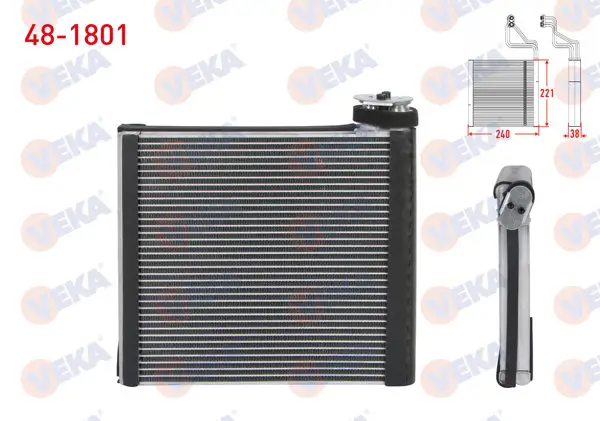 Klima Evaporatoru 221X240x38 Fiat Ducato 2.2 Mjt-2.3 Mjt-3.0 Mjt 2006-2014