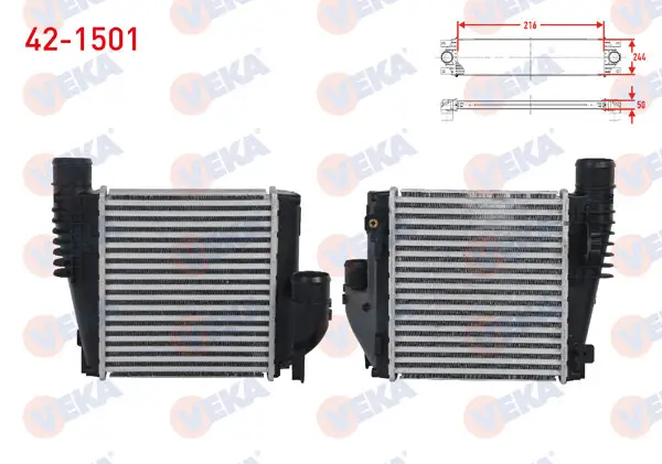 Turbo Radyatörü (Intercooler) Berlingo 1.5 / 1.6 Bluehdı 18-/ C4 Picasso II 1.6 HDI-1.6 Thp 13-/ 308 II 1.2 Thp-1.6 HDI-1.6 Thp-1.5 Bluehdı 14-/ Partner 1.6 Bluehdı 18-/ Rifter 1.5 HDI 2019 -
