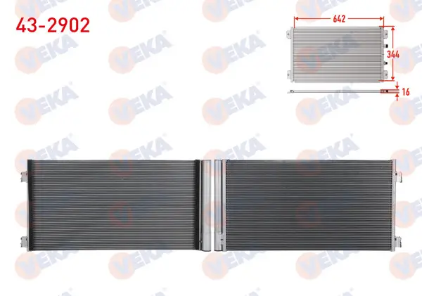 Klima Radyatörü Mini Cooper (R56) 1.6İ-1.6 D 2010-/ Cooper One 1.4İ-1.6İ 2010 -