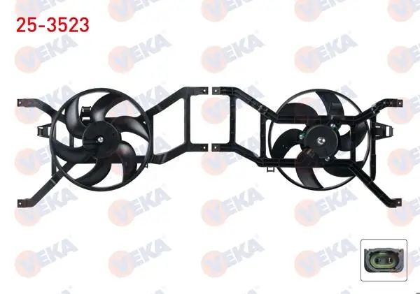 Fan Motoru Davlumbazlı Tek Fanlı Dacia Logan 1.2İ-1.4İ-1.6İ-1.5 DCI 2004 / Sandero 1.2İ-1.4İ-1.6İ-1.5 DCI 2008-2013