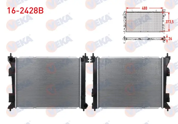 Su Radyatörü Brazing Kia Rio IV (Yb, Sc) 1.4 CRDI M-T 2017