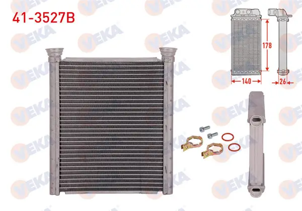 Kalorifer Radyatörü Brazing Renault Clio V 1.0 TCE-1.0 Sce-1.3 TCE-1.5 Blue DCI 2020 -