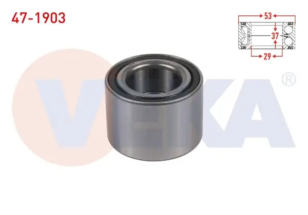 Arka Tekerlek Rulmanı Sol-Sağ 29X53x37 Ford Fiesta V 2001-2008 / Focus I 1998-2004