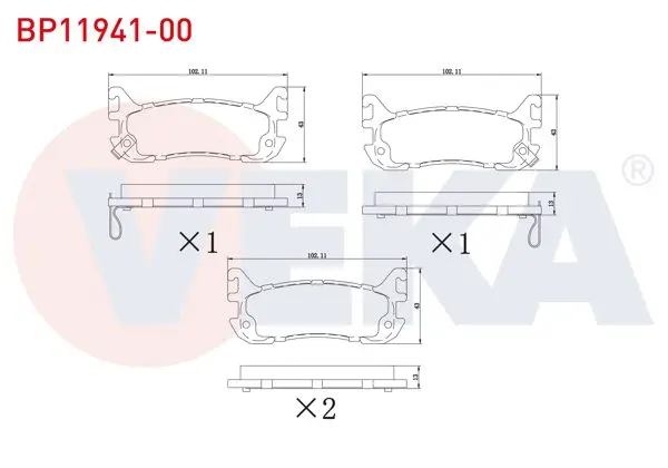 Fren Balata Arka Ikazlı Mazda 323 V 1.5İ 16V-1.8İ 16V 1994-1998 / Mx-5 I 1.6İ 16V-1.8 1990-1998