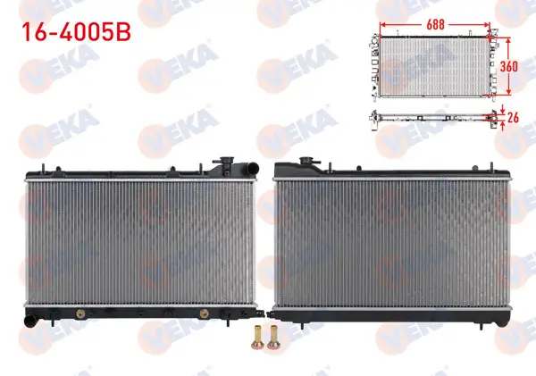 Su Radyatörü Brazing Subaru Forester (Sg) 2.0İ Awd 2002-2007