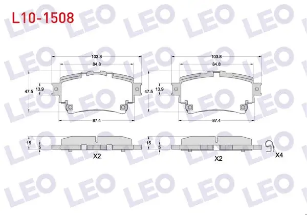 Fren Balata Arka Toyota Corolla 2019-/ Rav 4 V 2018-/ Yaris Cross 2020 -
